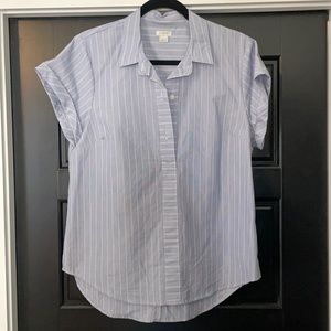 Classic J.Crew Pinstripe blouse women’s large